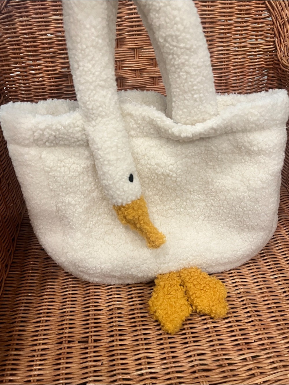 Plush Swan Tote Bag